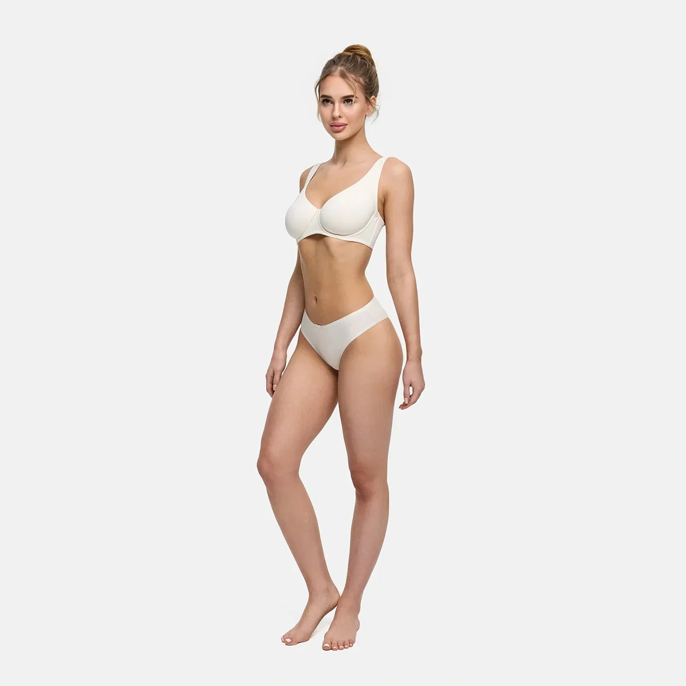 Katoenen basic slip met middelhoge band