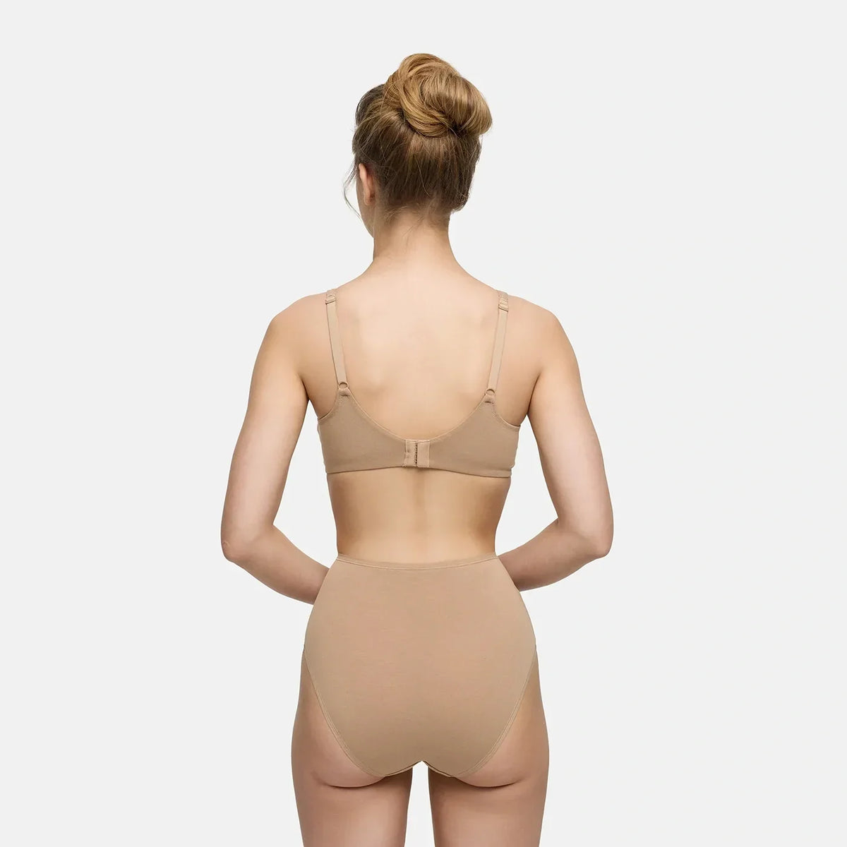 Katoenen high waist slip met hoge band