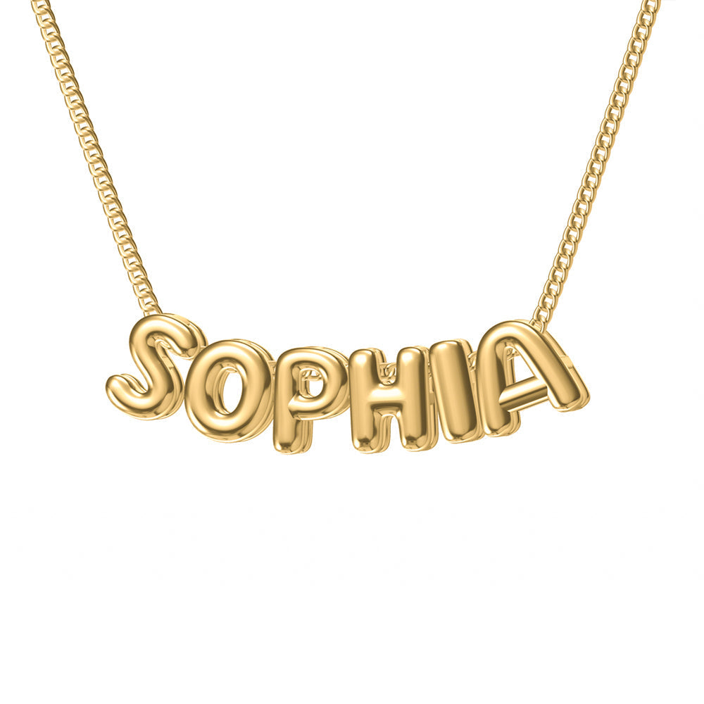 Gepersonaliseerde Ketting met Bubbelletters