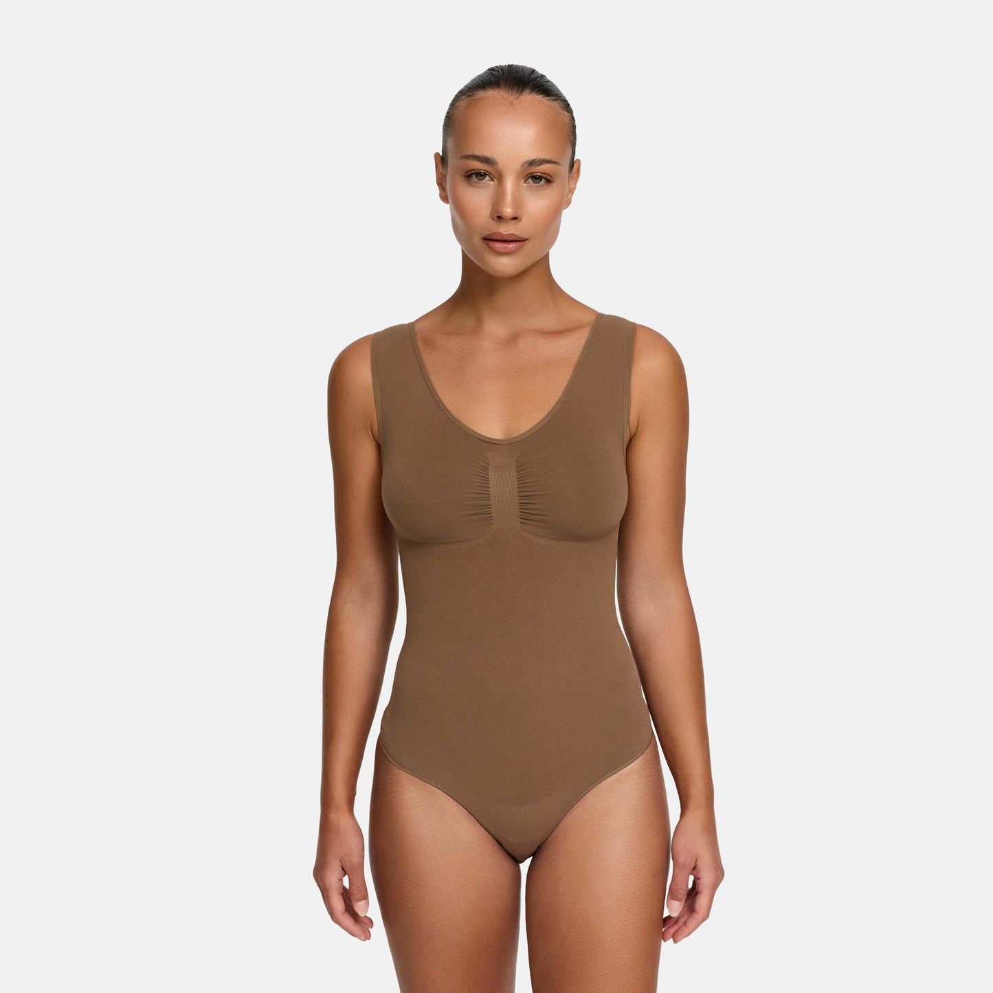 Tanktop shapewear bodysuit met slip