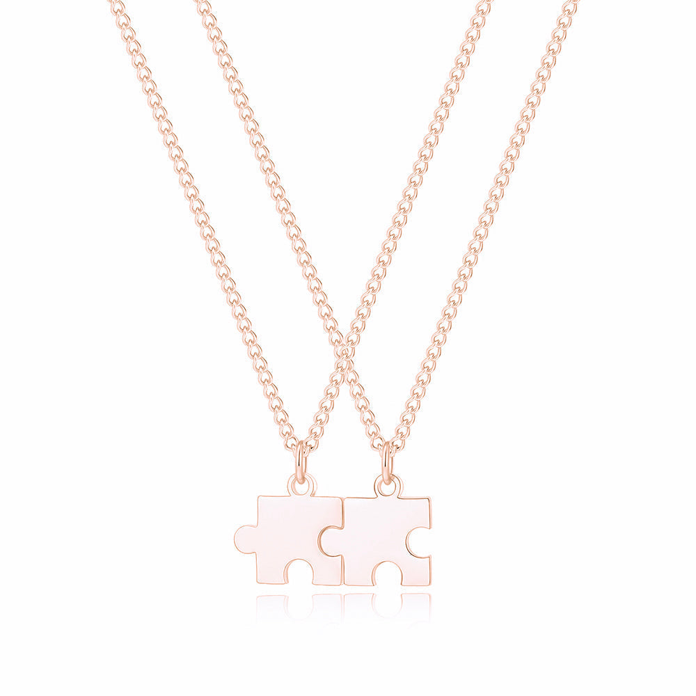 Gepersonaliseerde Puzzelketting voor Koppels