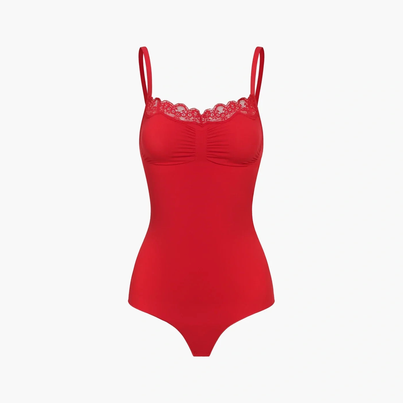 Kanten shapewear bodysuit met string