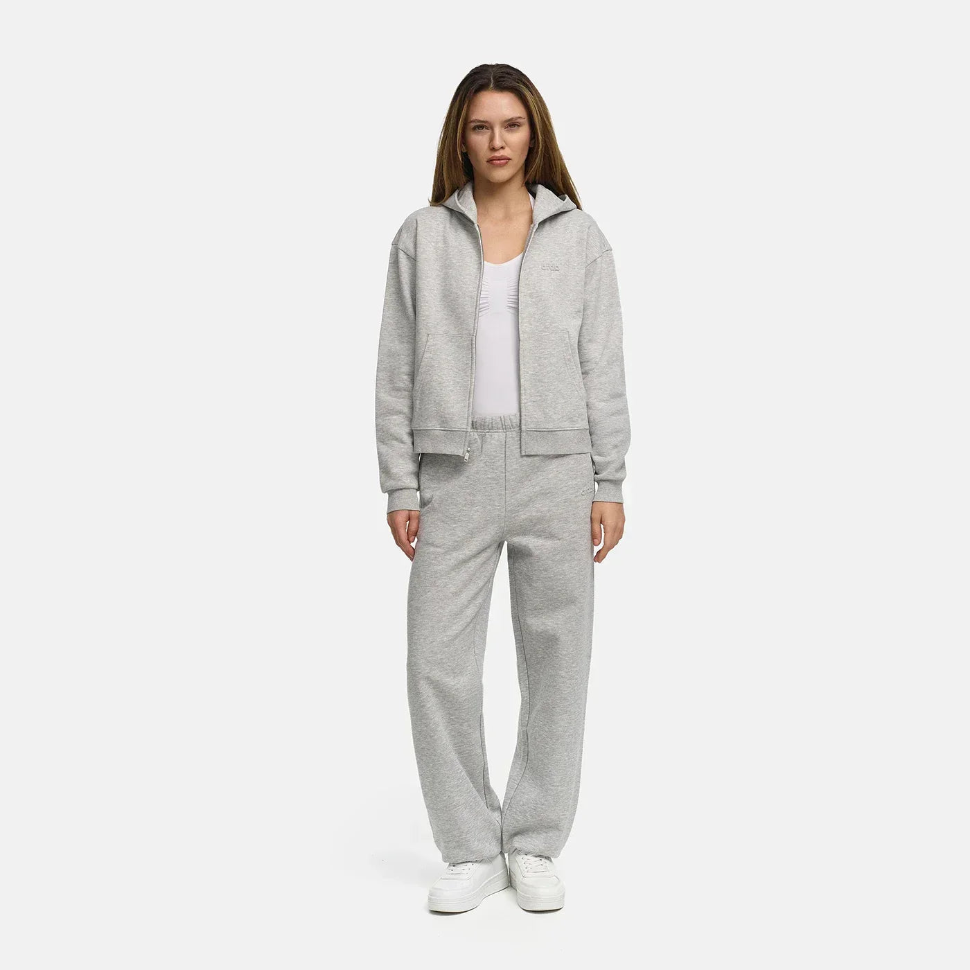 Relaxed fit hoodie met rits voor elke dag