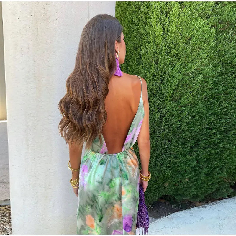 Off-shoulder maxi jurk met bloemenprint – Seraphina