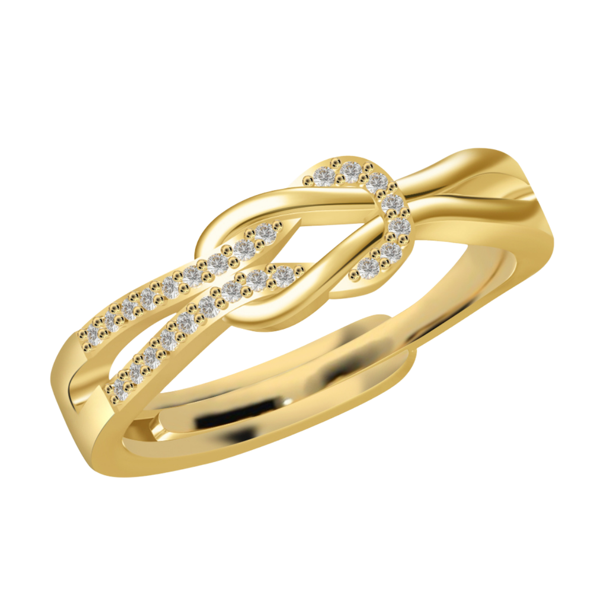 Knoopring van Sterling Zilver