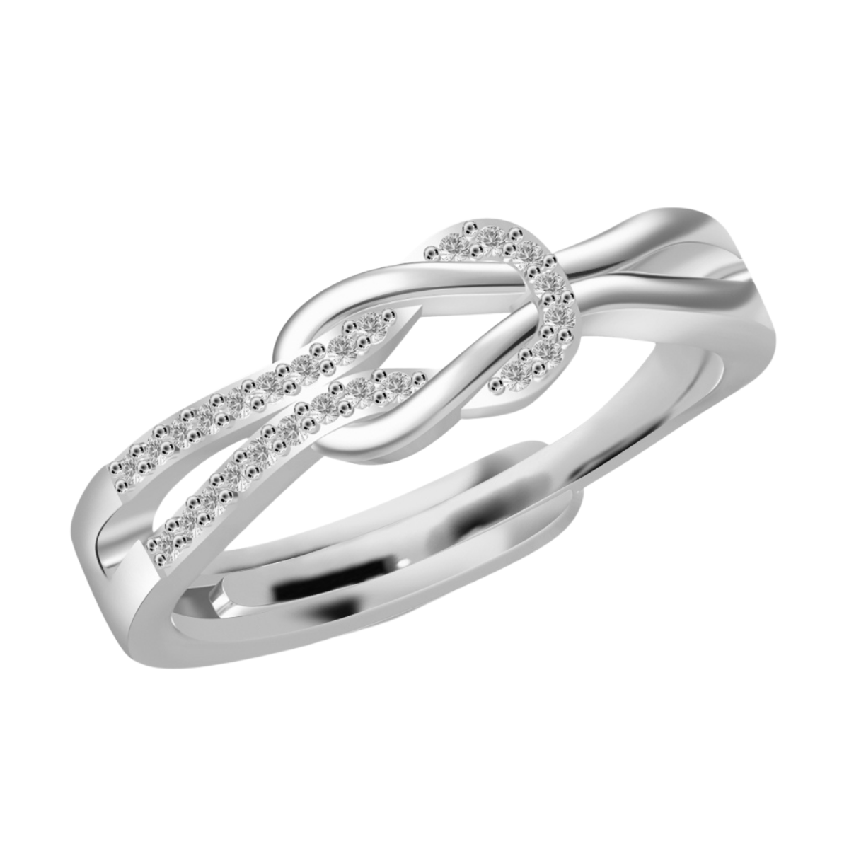 Knoopring van Sterling Zilver