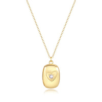 Isabella Rechthoekig Medaillon Ketting
