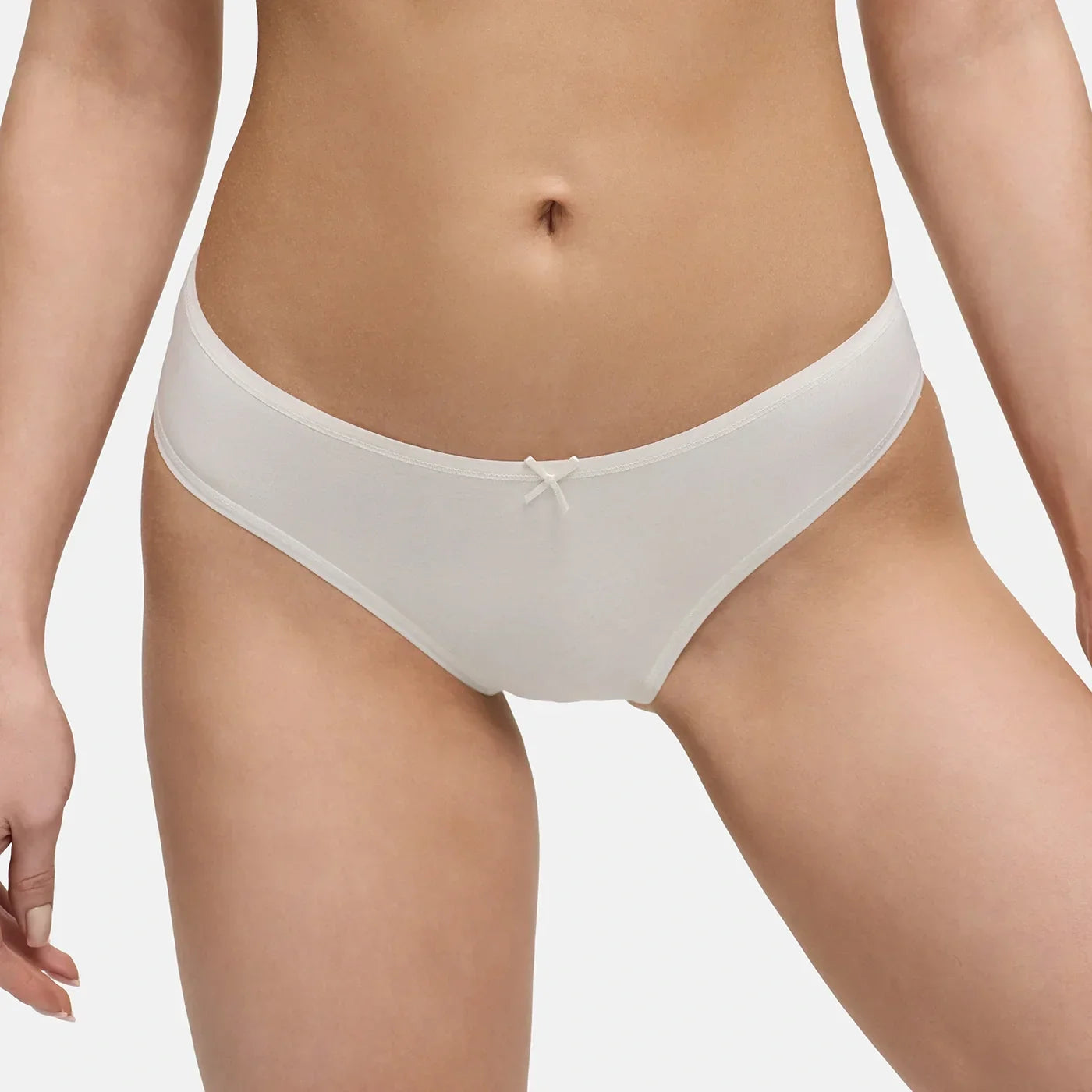 Katoenen basic slip met middelhoge band