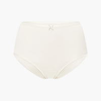 Katoenen high waist slip met hoge band