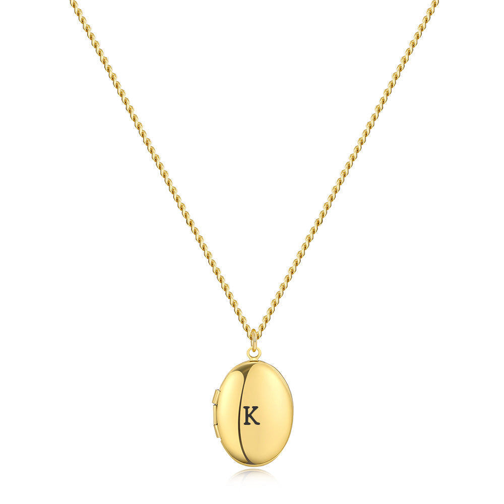 Medaillon Ketting met Initiaal
