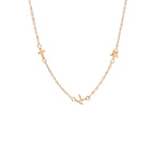Fijne Ketting met Drie Hangers