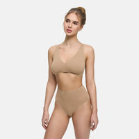 Katoenen high waist slip met hoge band