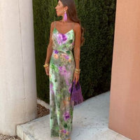 Off-shoulder maxi jurk met bloemenprint – Seraphina