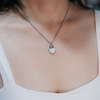 Hartketting met Initialen en Parel