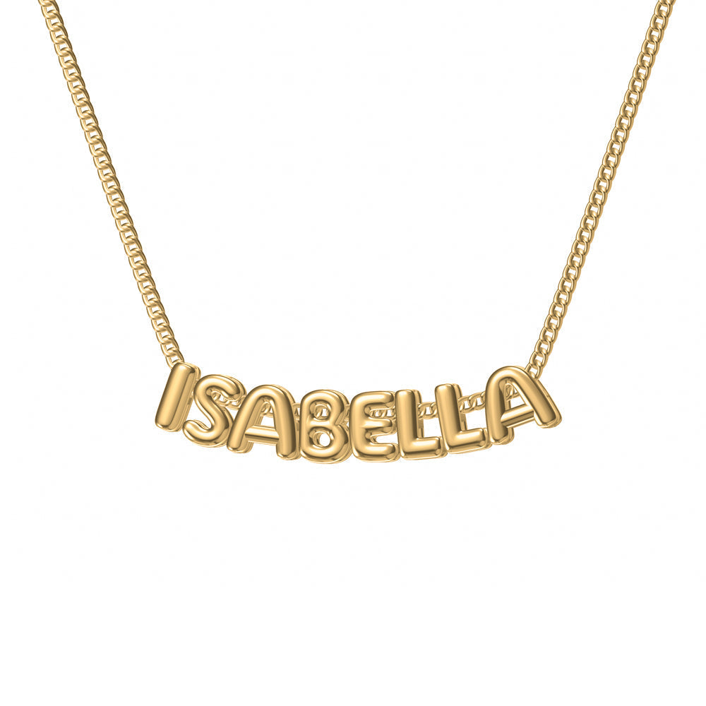 Gepersonaliseerde Ketting met Bubbelletters