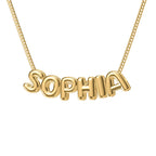 Ketting met Eigen Naam in Bubbelletters