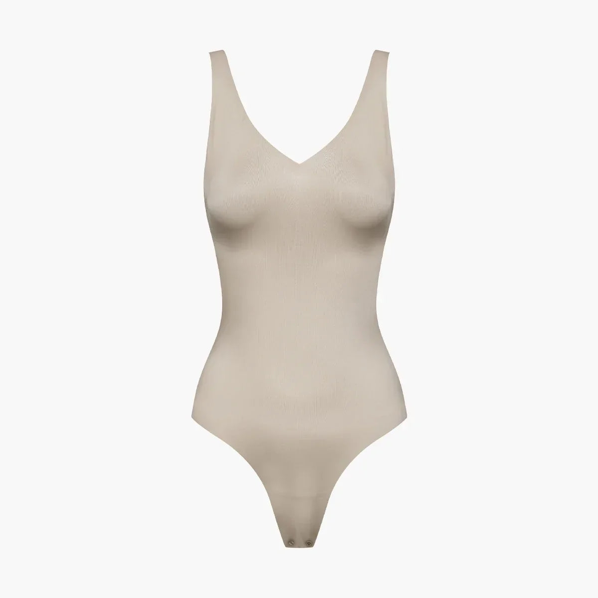 Glanzende shaping bodysuit met string