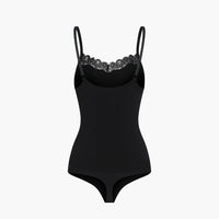 Kanten shapewear bodysuit met string