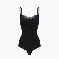 Kanten shapewear bodysuit met string