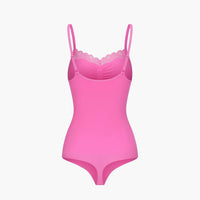 Kanten shapewear bodysuit met string