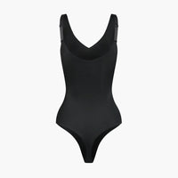 Glanzende shaping bodysuit met string