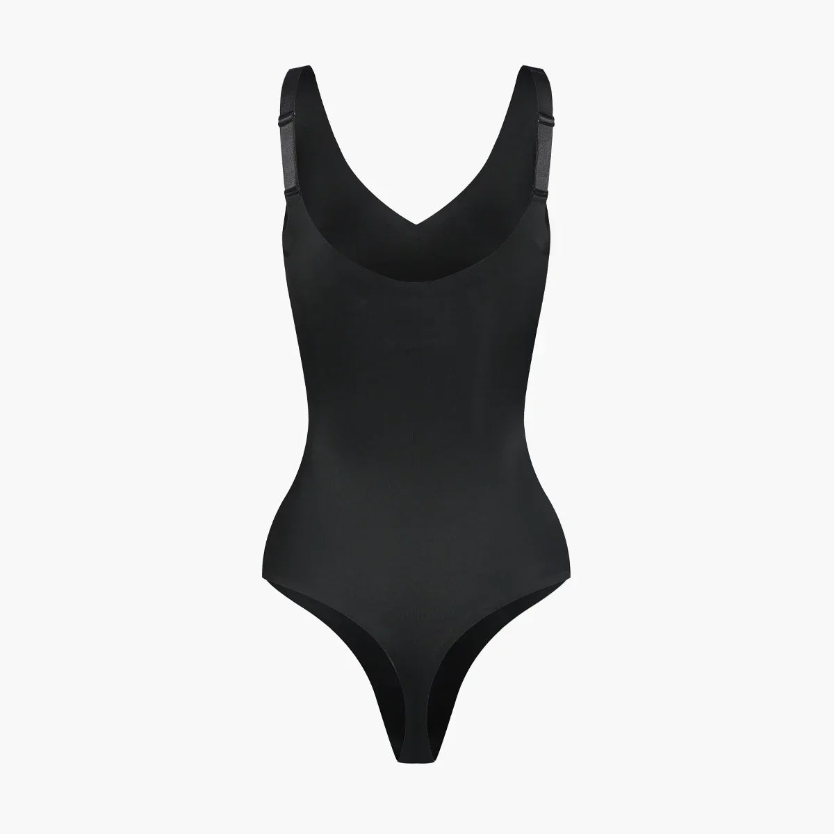 Glanzende shaping bodysuit met string