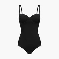 Push-up bodysuit met string en ingewerkte cups