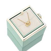 Rozenbox Cadeauset met Gegraveerde Ketting