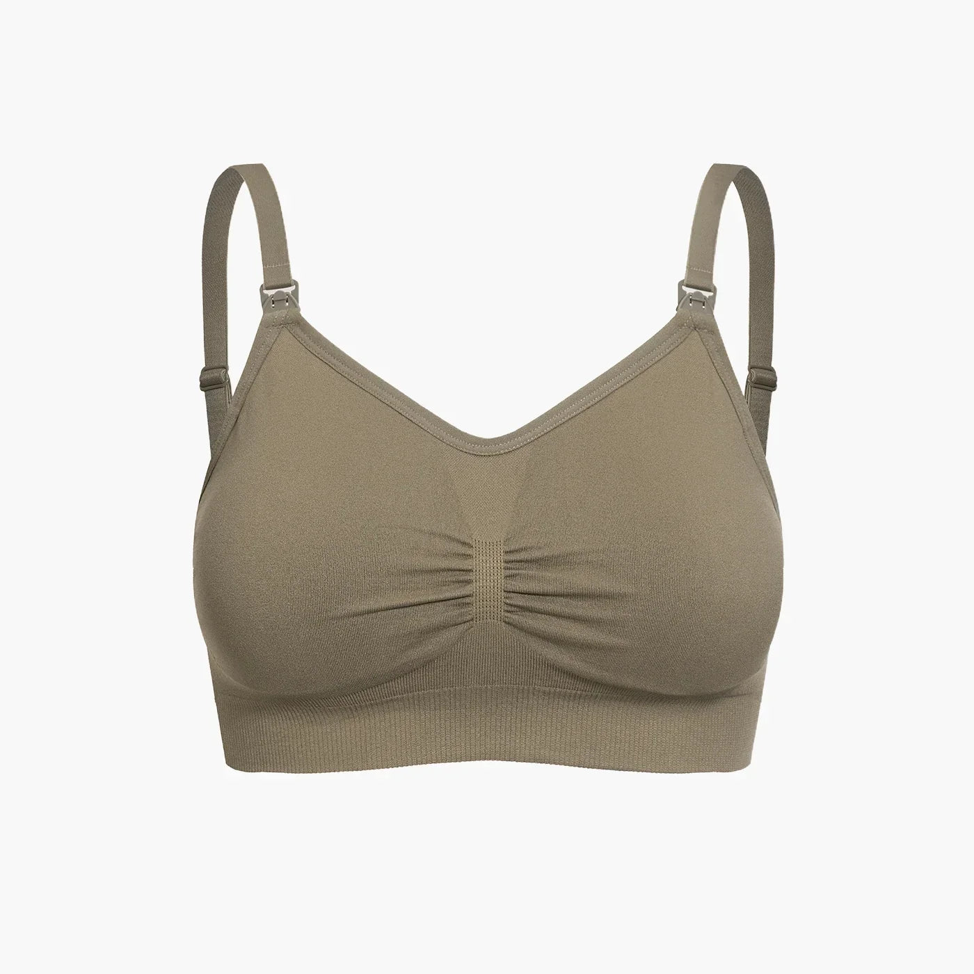 Naadloze voedings-bh met clipsluiting