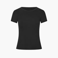 Katoenen T-shirt met lichaamsvolgende pasvorm
