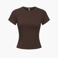 Katoenen T-shirt met lichaamsvolgende pasvorm