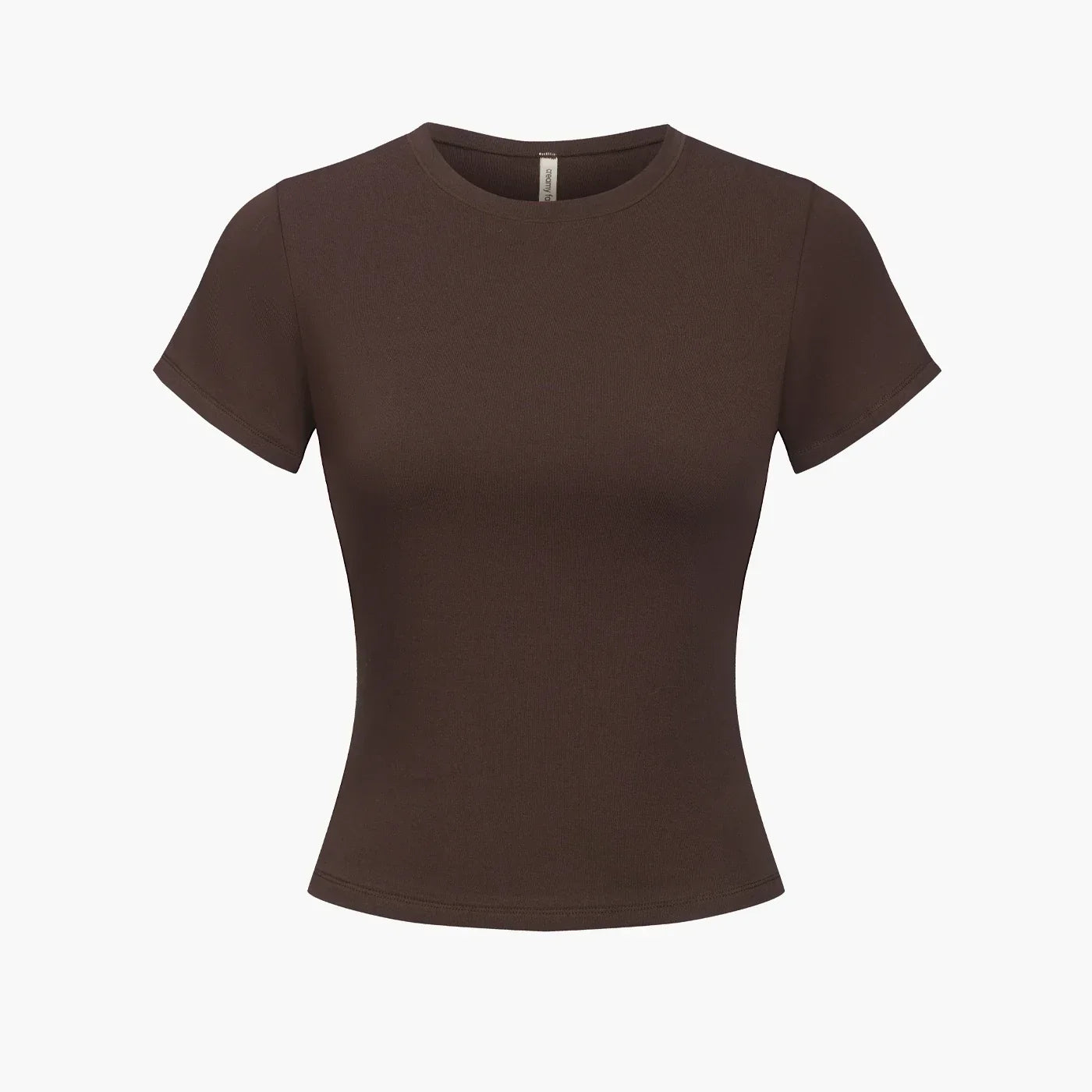 Katoenen T-shirt met lichaamsvolgende pasvorm