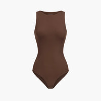 Bodysuit met ronde hals en string