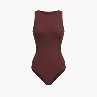 Bodysuit met ronde hals en string
