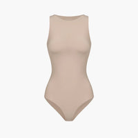 Bodysuit met ronde hals en string