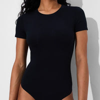 T-shirt bodysuit met ronde hals