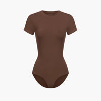 T-shirt bodysuit met ronde hals