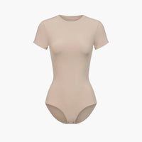 T-shirt bodysuit met ronde hals