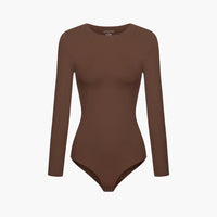Bodysuit met lange mouwen en ronde hals