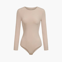 Bodysuit met lange mouwen en ronde hals