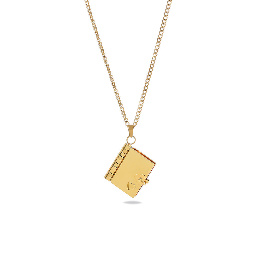 Gepersonaliseerde Boek Medaillon Ketting