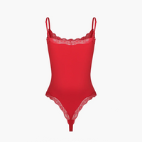 Bodysuit met kant en string