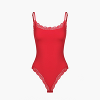 Bodysuit met kant en string