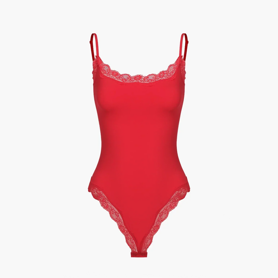 Bodysuit met kant en string