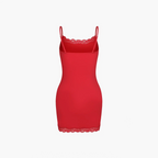 Camisole jurk met kant en verstelbare bandjes
