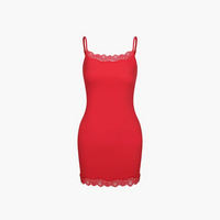 Camisole jurk met kant en verstelbare bandjes