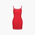 Camisole jurk met kant en verstelbare bandjes