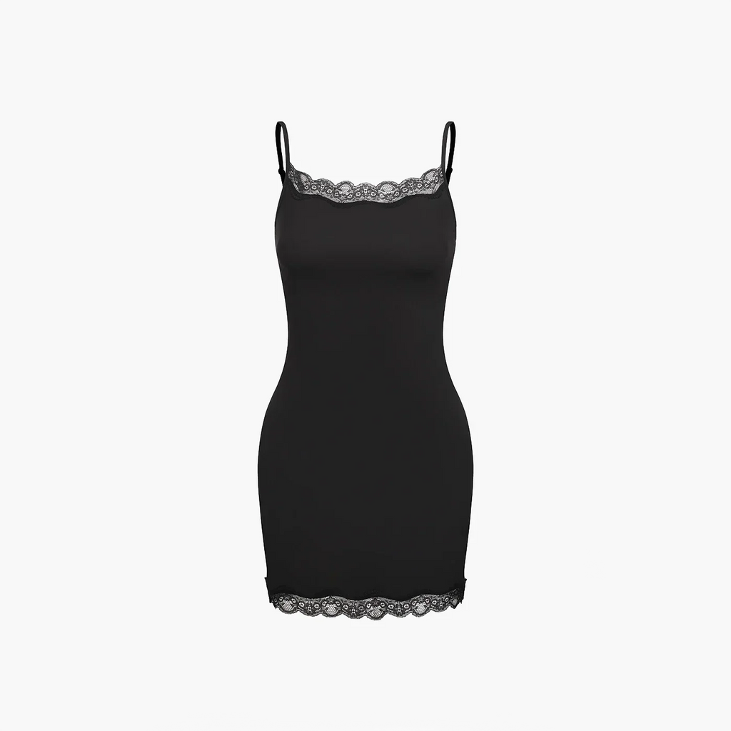 Camisole jurk met kant en verstelbare bandjes