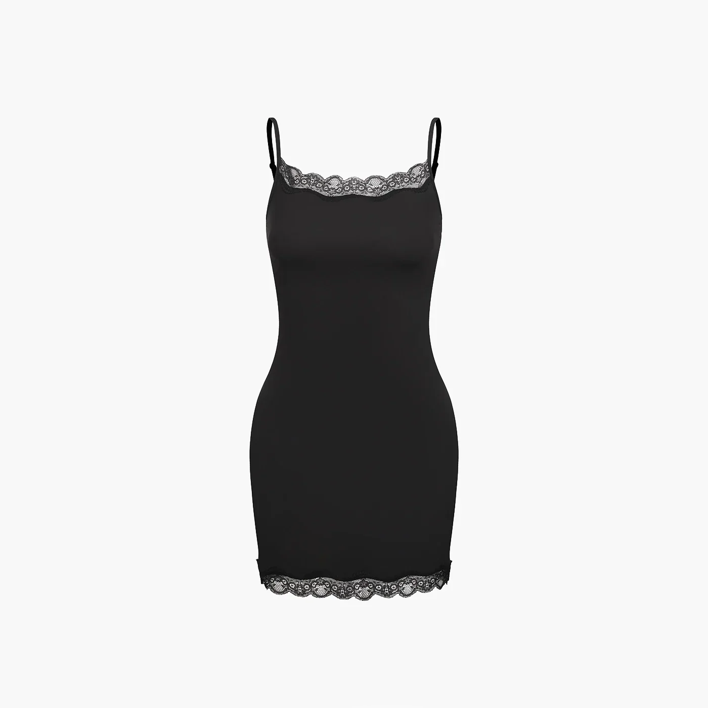 Camisole jurk met kant en verstelbare bandjes