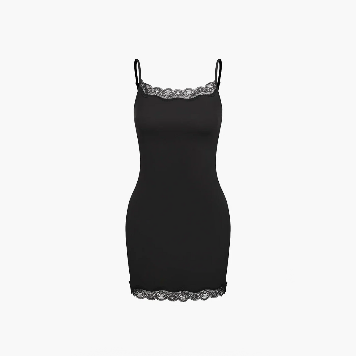 Camisole jurk met kant en verstelbare bandjes